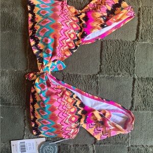 NWT BODEN Vibrant Multicolor Bikini Top
